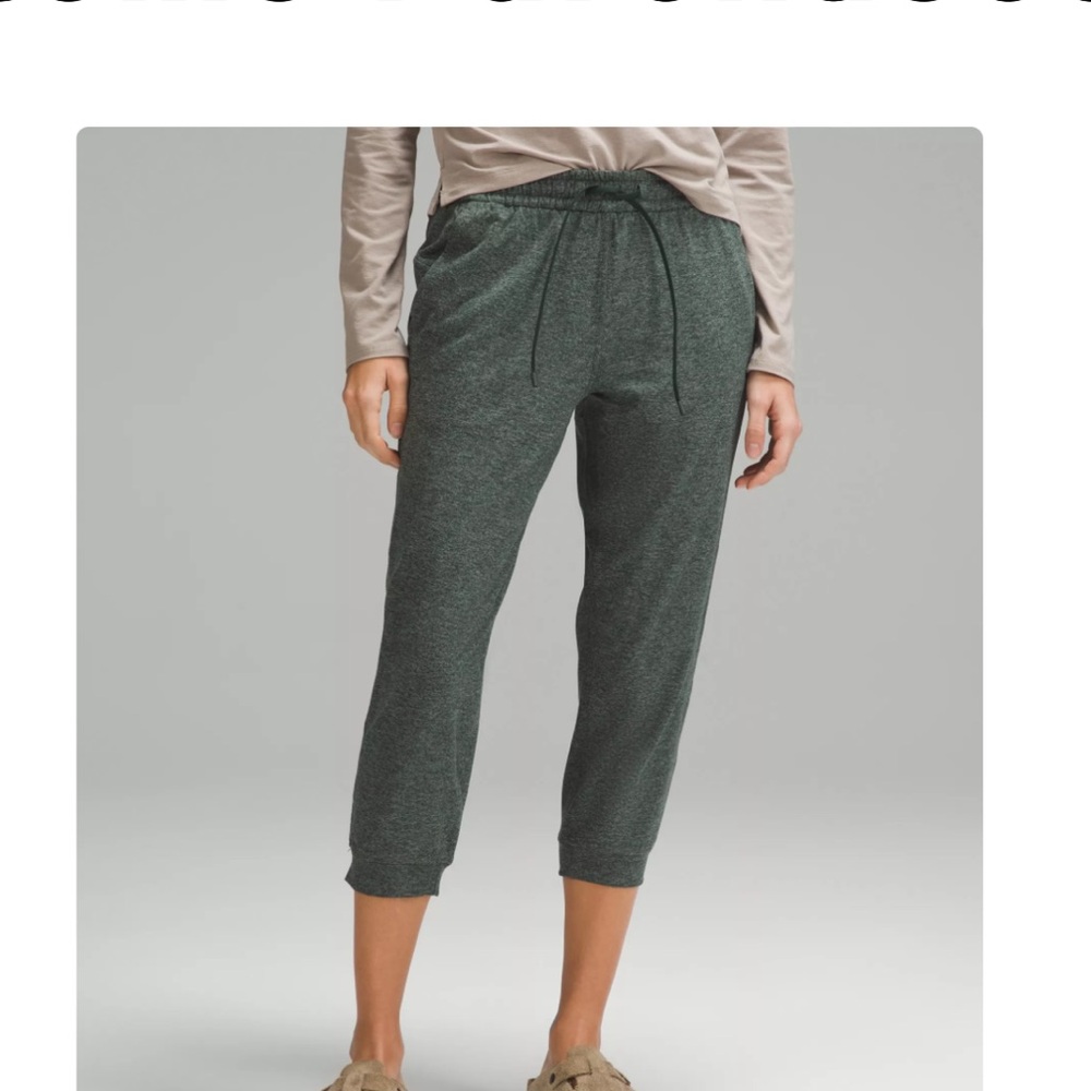Lululemon Soft Jersey Classic-Fit Mid-Rise Cropped Jogger